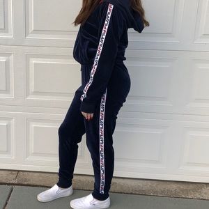 Velour Fila tracksuit